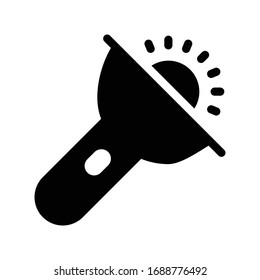 flash vector glyph flat icon 