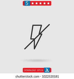 flash vector icon