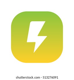 Flash vector Icon. Flat Superhero Symbol. 