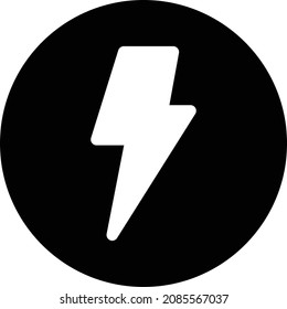 ilustración del vector flash en un fondo transparente. Símbolos de calidad premium. Icono vector glifos para concepto y diseño gráfico.