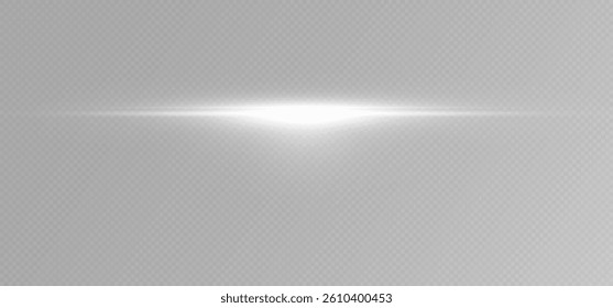 
Flash of white light. Horizontal lines of light. Rays, laser.