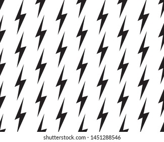 Flash Wide seamless pattern print. Vector simple surface design. Black and white texture