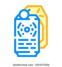 vector de icono de color de la granada flashbang. signo de granada flashbang. ilustración de símbolo aislado