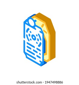 flashbang grenade isometric icon vector. flashbang grenade sign. isolated symbol illustration