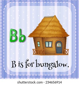 Flashkarte eines Alphabets B