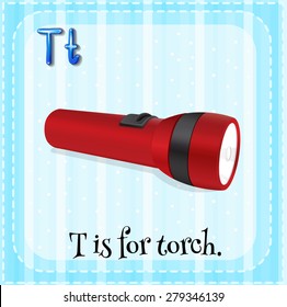 O alfabeto do cartão T é para tocha