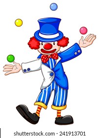 Flashcard eines Clown-Jigglings 