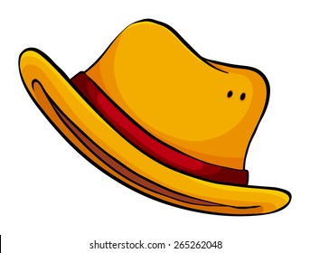 Flashcard Of A Dropping Hat