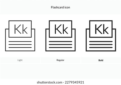 Flashcard icon. words with the letter k for kids learning English vocabulary.