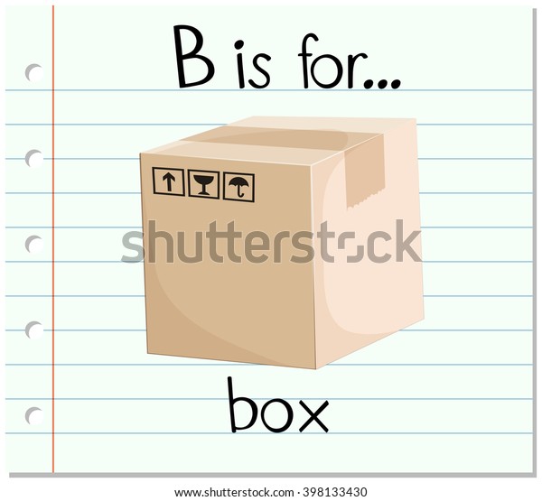 Flashcard Letter B Box Illustration Stock Vector (Royalty Free ...