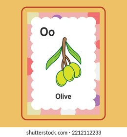 Flashcard Olive is a vector cartoon, cute doodle with Flashcard Game. 
Suitable for designing t-shirts, merchandise, stickers, shop logos, etc. 