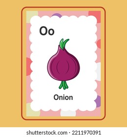 Flashcard Onion is a vector cartoon, cute doodle with Flashcard Game. 
Suitable for designing t-shirts, merchandise, stickers, shop logos, etc. 