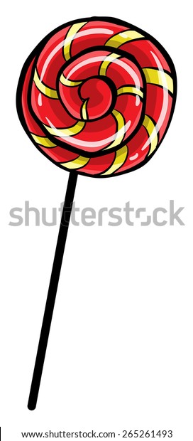 Flashcard Red Lollipop Stock Vector (Royalty Free) 265261493 | Shutterstock