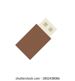 Flashcard technology icon. Simple color vector elements of cabinet accessories icons for ui and ux, website or mobile application