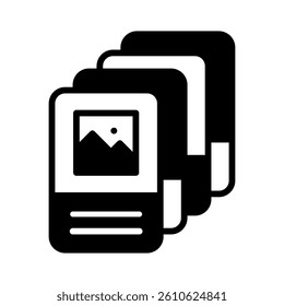 Flashcards Icon Element for Design