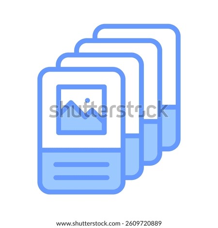 Flashcards Icon Element for Design