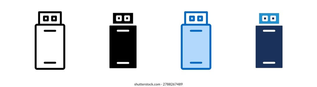 Flashdisk icon Collection With Multiple Styles