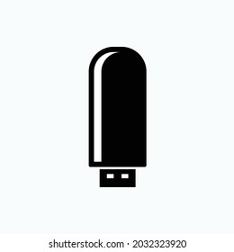 Flashdisk Icon.  Data Storage Symbol  - Vector.