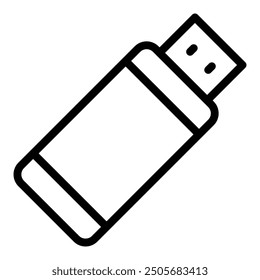 Flashdisk icon. Electronic device icon in line style