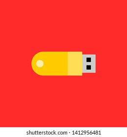 flashdisk icon of flat stayle