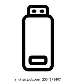 Flashdisk icon with simple and line style