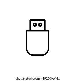 flashdisk icon vektor , Transfer file or storage simple desode