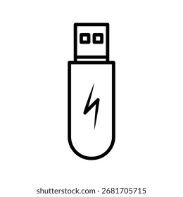 Icono de FlashDisk sobre fondo blanco