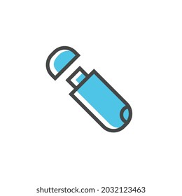 Flashdisk line icon for business website,apps, and many more