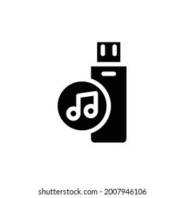 Symbol für Flashdisk-Musik, eps10