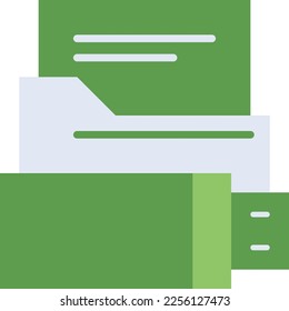 Flashdrive technology icon with green duotone style. Computing, diagram, download, file, folder, graph, laptop . Vector illustration