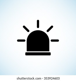 flasher  - black vector icon