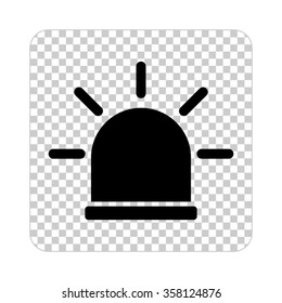 flasher  - black vector icon