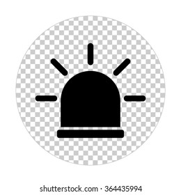 flasher  - black vector icon