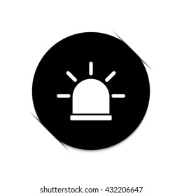 flasher  - black vector icon