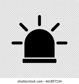 flasher  - black vector icon