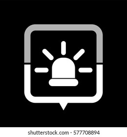 flasher  - black vector icon