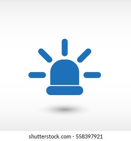 flasher - blue  vector icon
