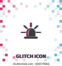 Flasher  glitch effect vector icon.