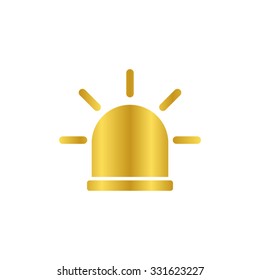 flasher  - gold vector icon