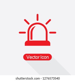 Flasher Icon, Alarm Siren Icon Vector Illustration Eps10