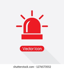 Flasher Icon, Alarm Siren Icon Vector Illustration Eps10