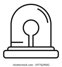Flasher icon. Outline flasher vector icon for web design isolated on white background