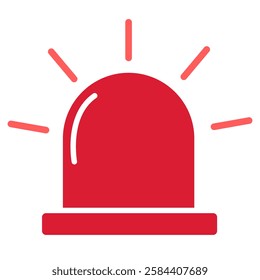 flasher icon red on white background
Vector flasher