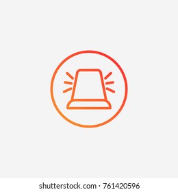 Flasher icon.gradient illustration isolated vector sign symbol