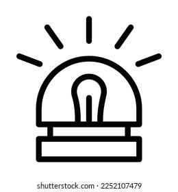 flasher line icon illustration vector graphic