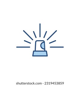 Flasher related vector line icon. Isolated on white background. Vector illustration. Editable stroke