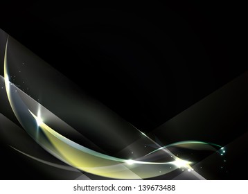 flashes of light on a dark background
