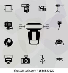 Flashes, Speedlight icon. Universal set of equipment photography for website design and development, app development