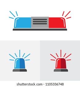 Flashing Alarm Signal Flasher Alert Icon Stock Vector (Royalty Free ...