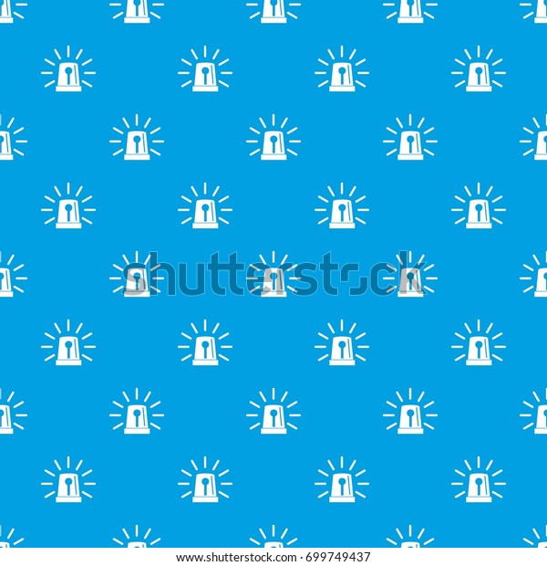Flashing emergency\
light pattern repeat seamless in blue color for any design. Vector\
geometric\
illustration